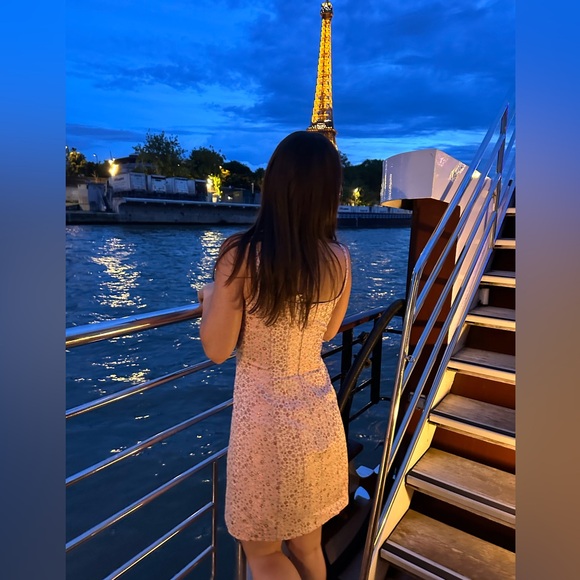 CINQ A SEPT Yazlyn Floral Dress In Pale Rose Multi 💕 - Picture 3 of 11